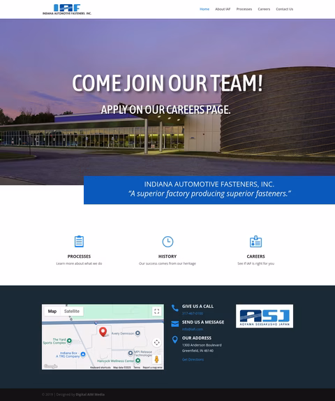 Indiana-Automotive-Fasteners Homepage 1440px