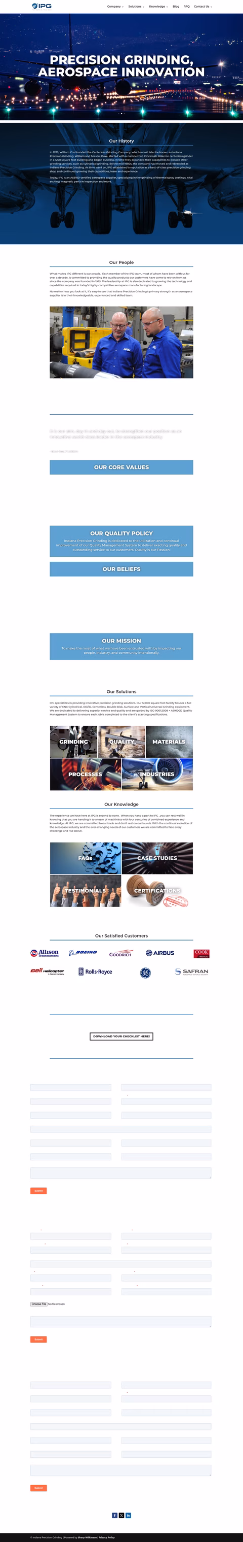 Indiana-Precision-Grinding Homepage 1440px