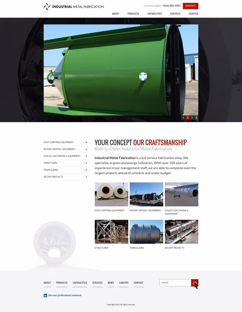 Industrial-Metal-Fabrication Homepage 1440px