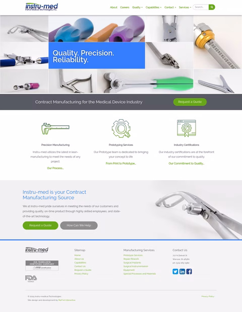 Instrumedical-Technologies Homepage 1440px