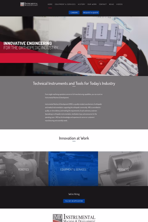 Instrumental-Machine-Development Homepage 1440px