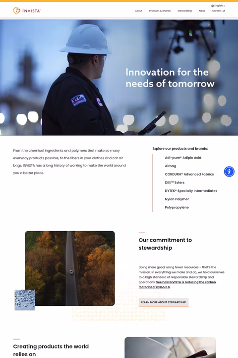 Invista Homepage 1440px