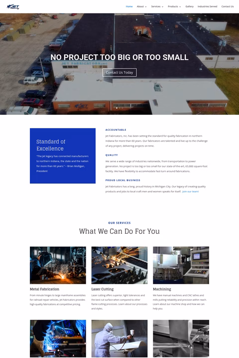 Jet-Fabricators Homepage 1440px