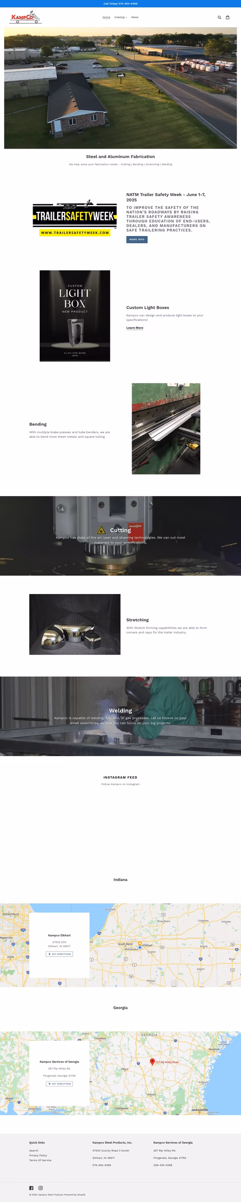 Kampco-Steel-Products Homepage 1440px