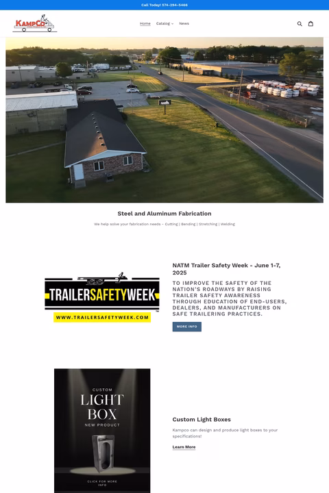 Kampco-Steel-Products Homepage 1440px