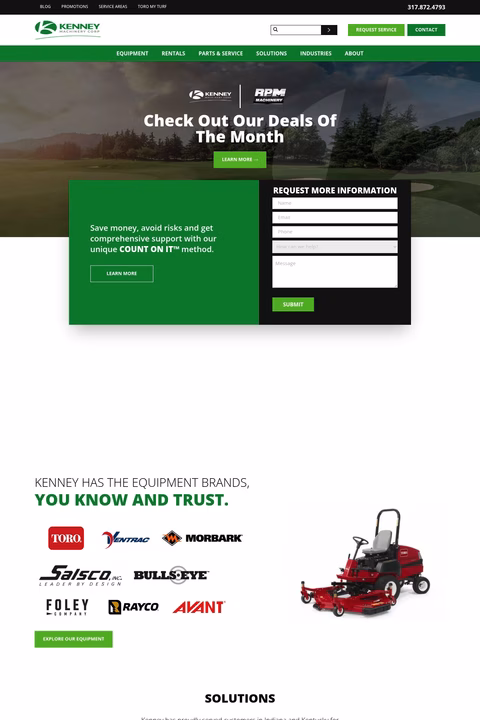 Kenney-Machinery Homepage 1440px