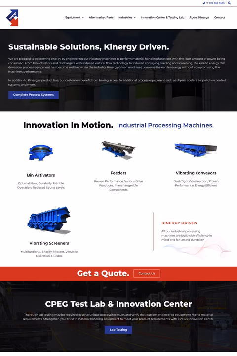 Kinergy Homepage 1440px