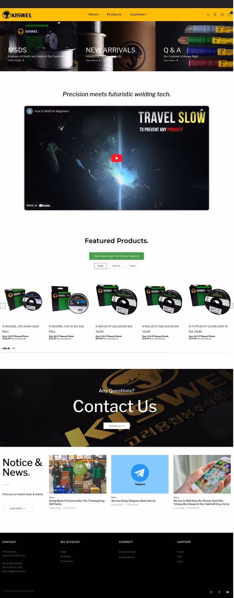 Kiswel Homepage 1440px