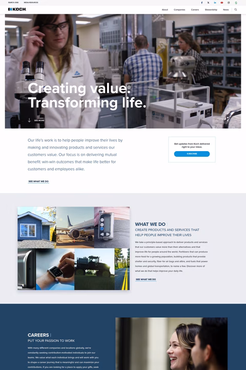Koch-Industries Homepage 1440px