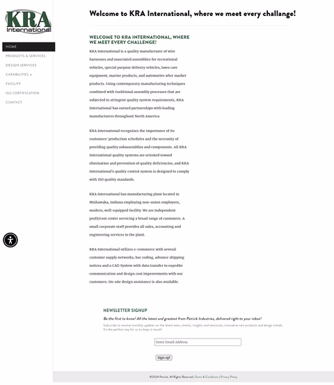 Kra-International Homepage 1440px