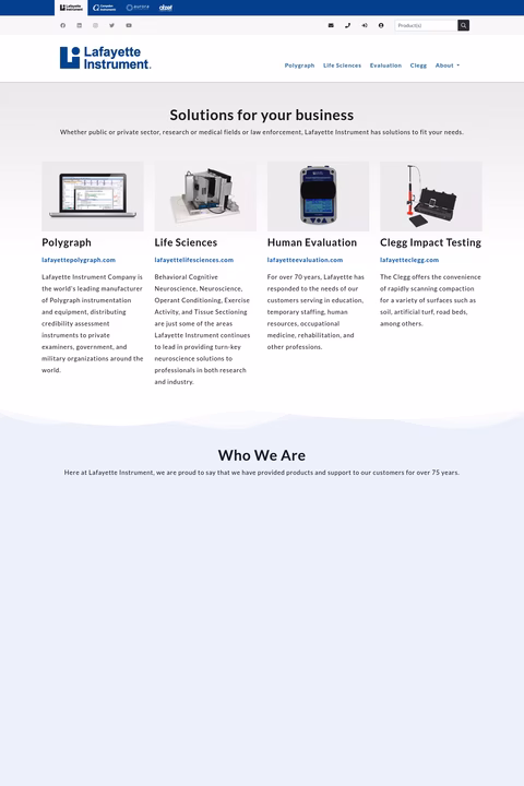 Lafayette-Instrument Homepage 1440px