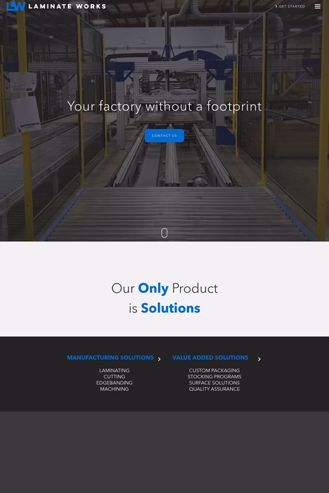 Laminate-Works Homepage 1440px