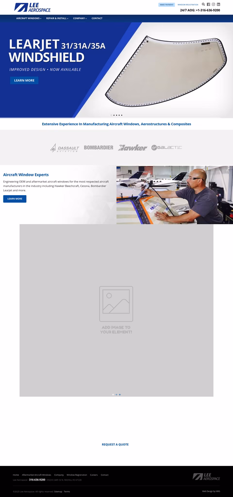 Lee-Aerospace Homepage 1440px
