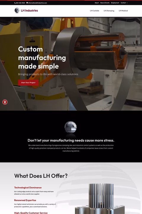 Lh-Industries Homepage 1440px