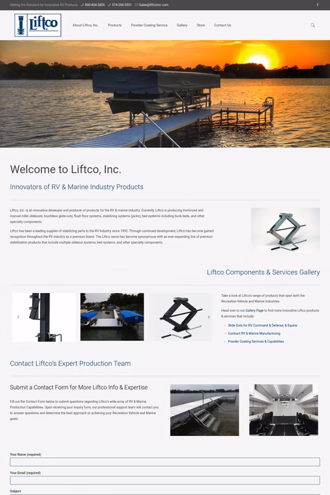 Liftco Homepage 1440px