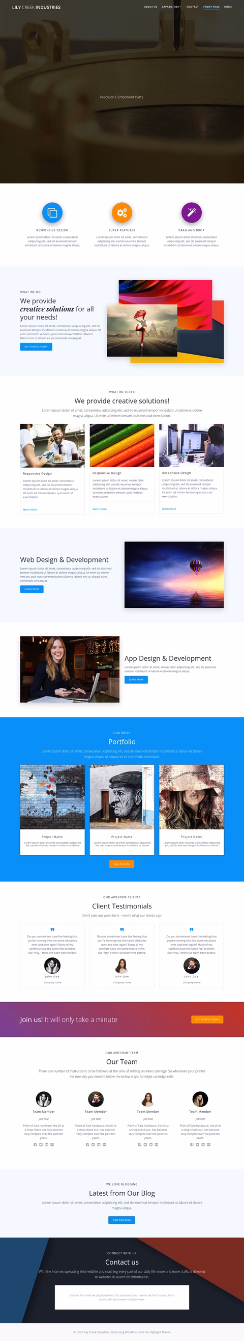 Lily-Creek-Industries Homepage 1440px