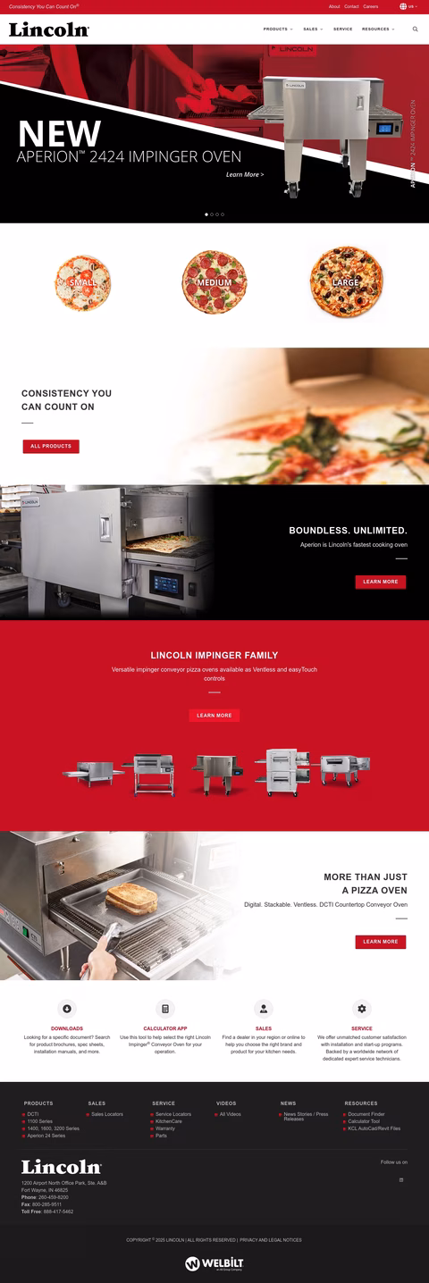 Lincoln-Foodservice-Products Homepage 1440px