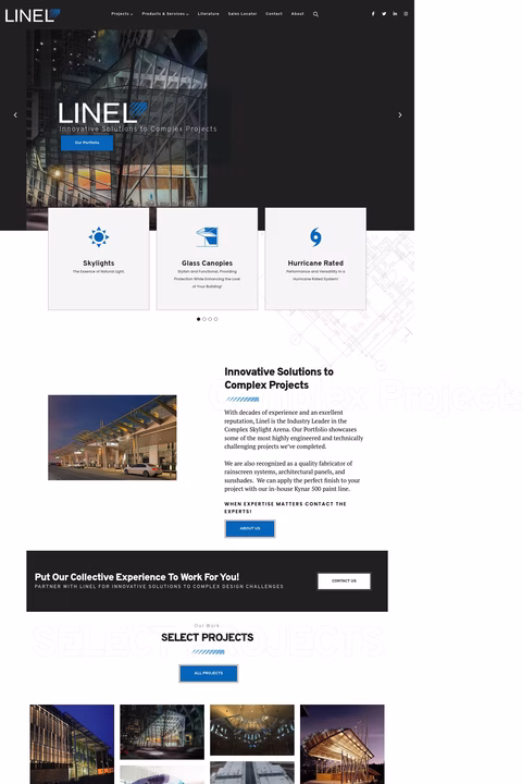 Linel Homepage 1440px