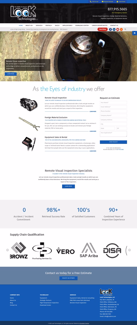 Look-Technologies Homepage 1440px