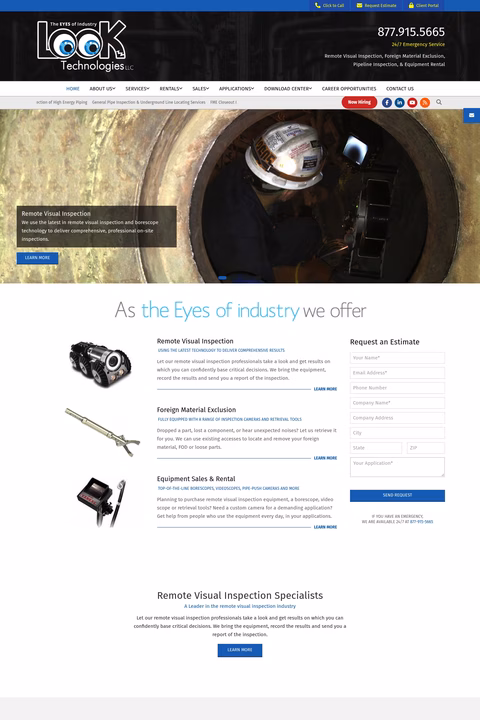 Look-Technologies Homepage 1440px