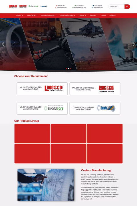 Loos-Company Homepage 1440px