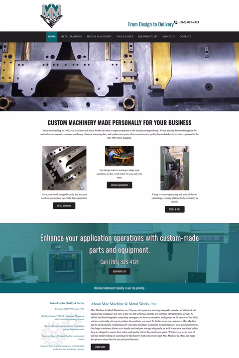 Mac-Machine-Metal-Works Homepage 1440px