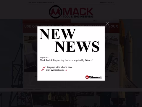 Mack-Tool-Engineering Homepage 1440px