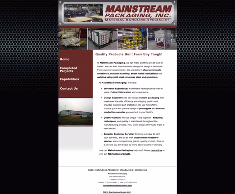 Mainstream-Packaging Homepage 1440px