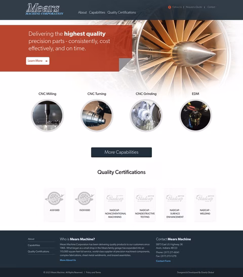 Mears-Machine Homepage 1440px