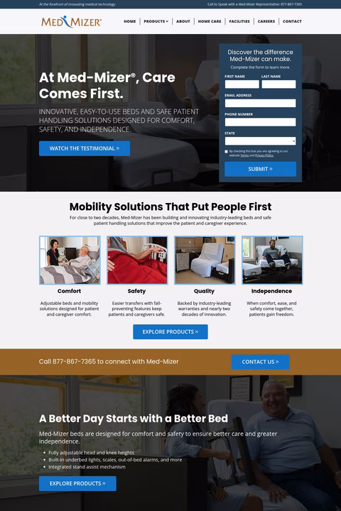 Med-Mizer Homepage 1440px