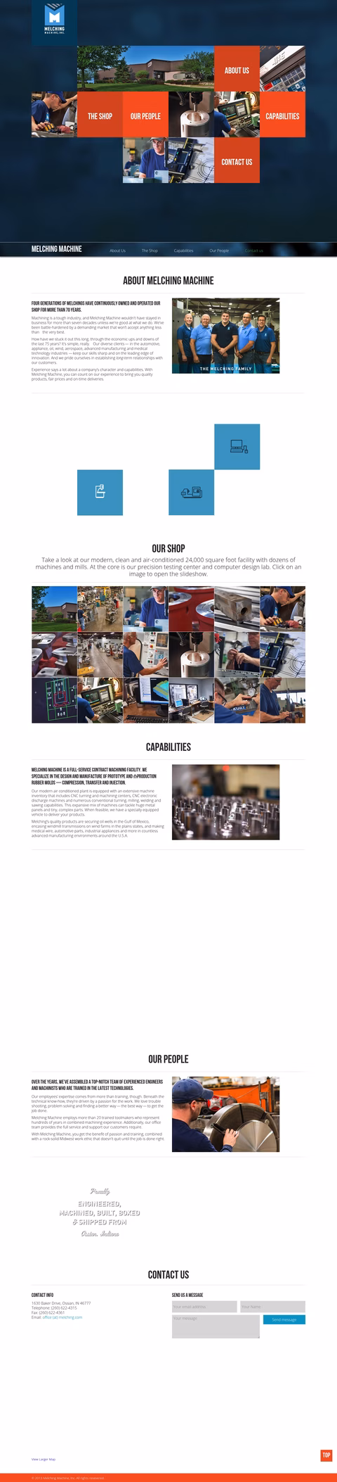 Melching-Machine Homepage 1440px