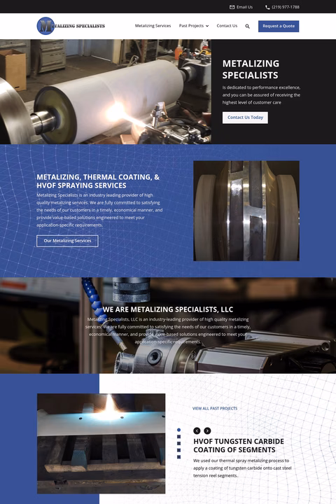 Metalizing-Specialists Homepage 1440px