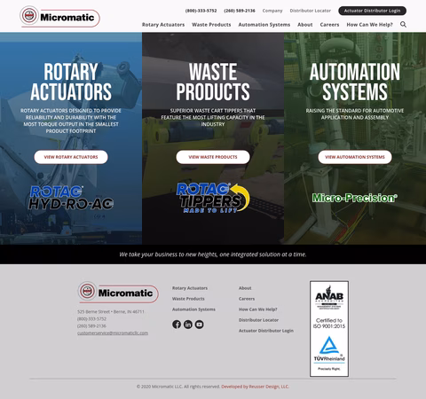 Micromatic Homepage 1440px