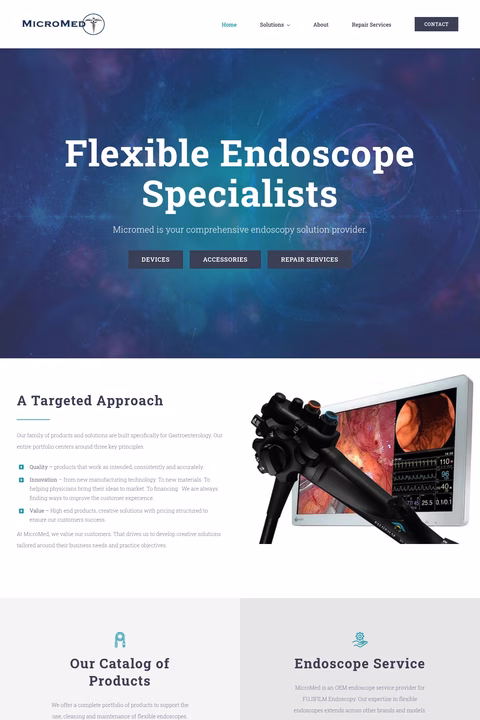 Micromed Homepage 1440px