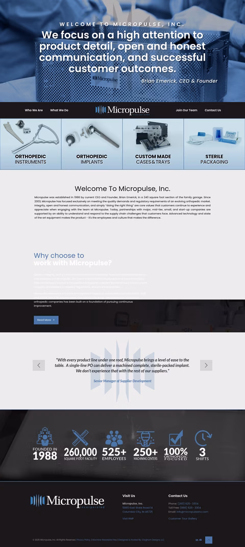 Micropulse Homepage 1440px