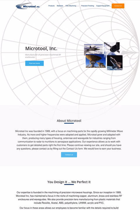 Microtool-Inc Homepage 1440px
