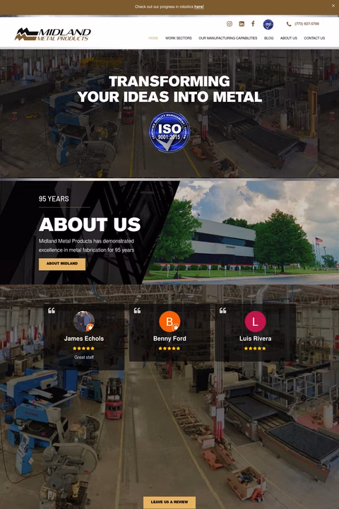 Midland-Metal-Products Homepage 1440px