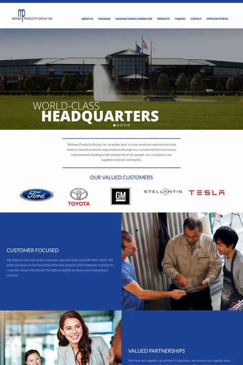Midway-Products-Group Homepage 1440px