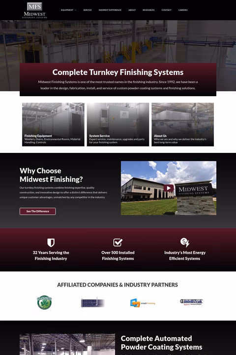 Midwest-Finishing-Systems Homepage 1440px