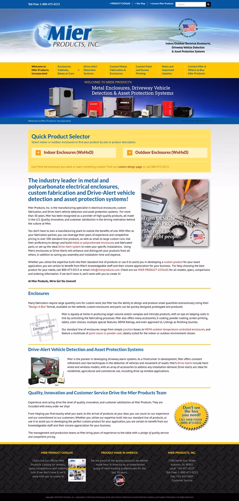 Mier-Products Homepage 1440px