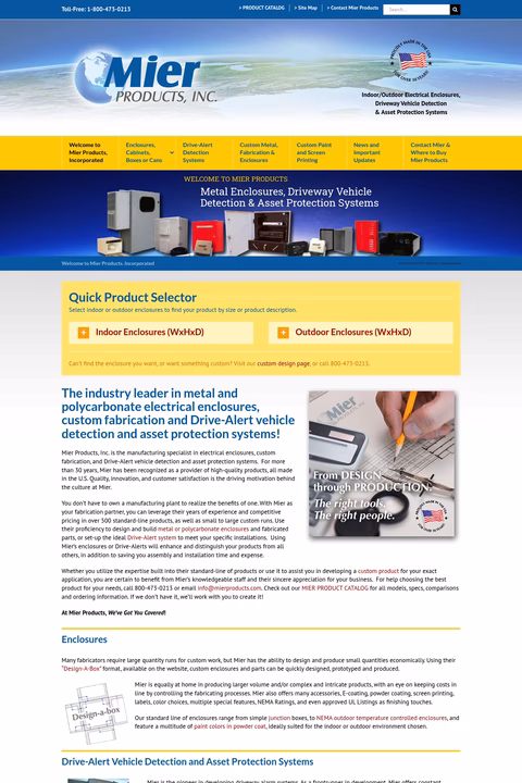 Mier-Products Homepage 1440px