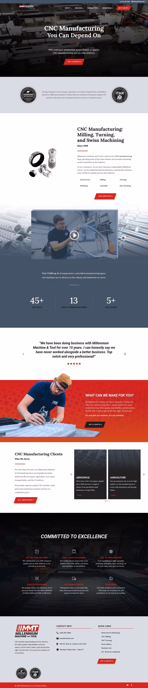 Millennium-Machine-Tool Homepage 1440px