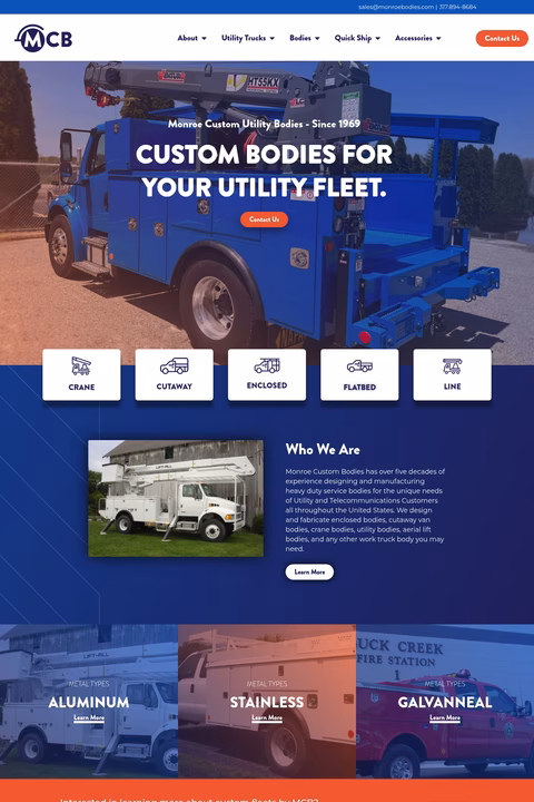 Monroe-Custom-Bodies Homepage 1440px