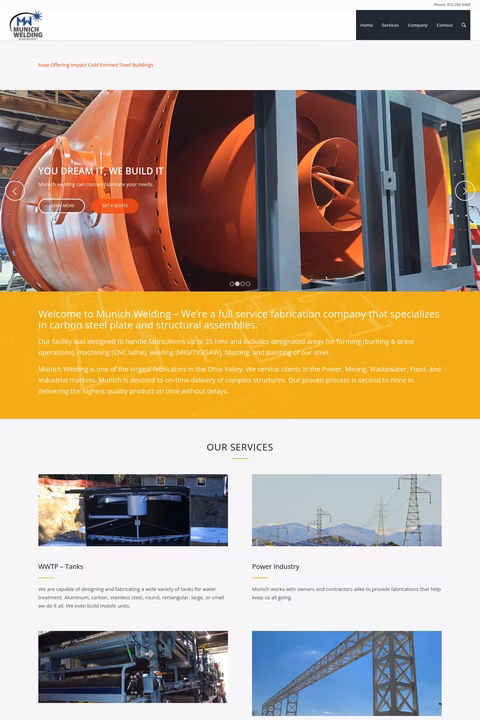 Munich-Welding Homepage 1440px