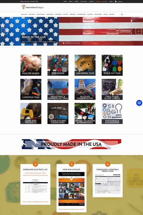 National-Band-Tag-Company Homepage 1440px