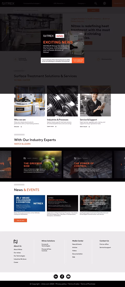 Nitrex Homepage 1440px