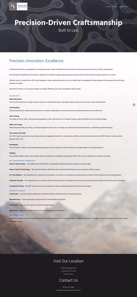 Noblitt-Fabricating Homepage 1440px