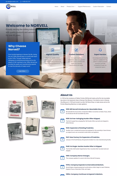 Norvell-Company Homepage 1440px