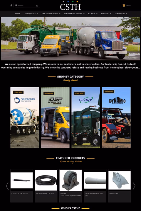 Onesource-Parts Homepage 1440px