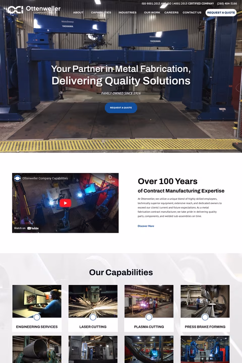 Ottenweller-Company Homepage 1440px